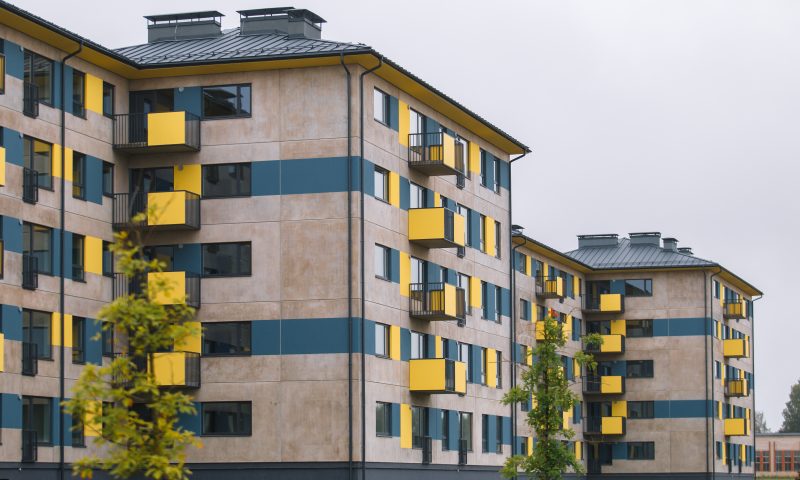 PHOTO: Construction of Valmiera rental houses has been completed