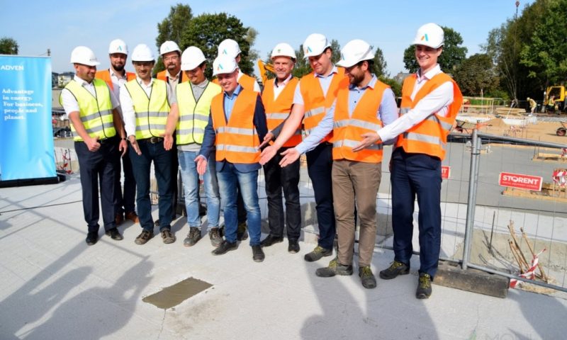 A time capsule has been laid in the foundation of the boiler house in Valmiera