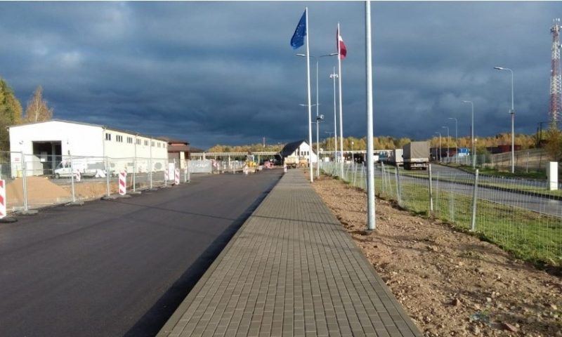 LSM.lv: Terehova border crossing point on the border with Russia continues to be renovated