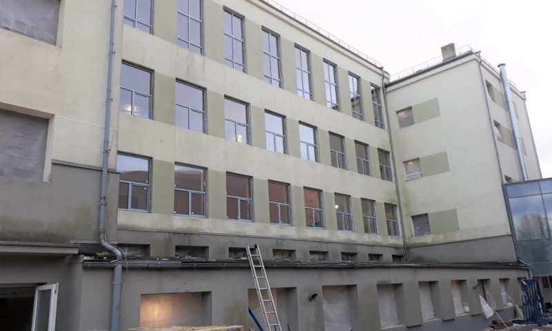 Reconstruction of Sigulda State Gymnasium continues