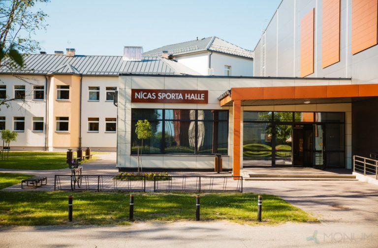 Construction of Nīca sports hall