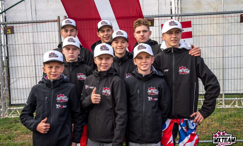 The Latvian National Motocross Team supported by MONUM wins the Junior Nation Cup