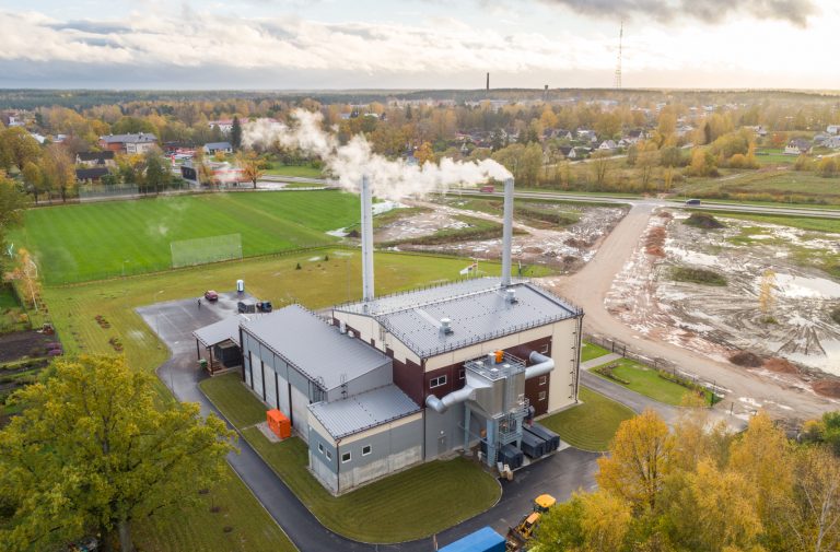 Šķeldas biomasas katlumājas projektēšana un būvniecība Valmierā