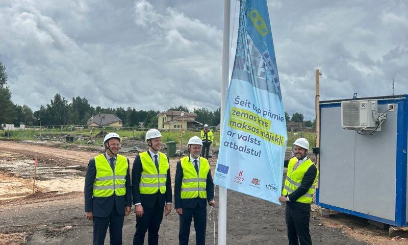 Construction of low-rent houses begins in Valmiera